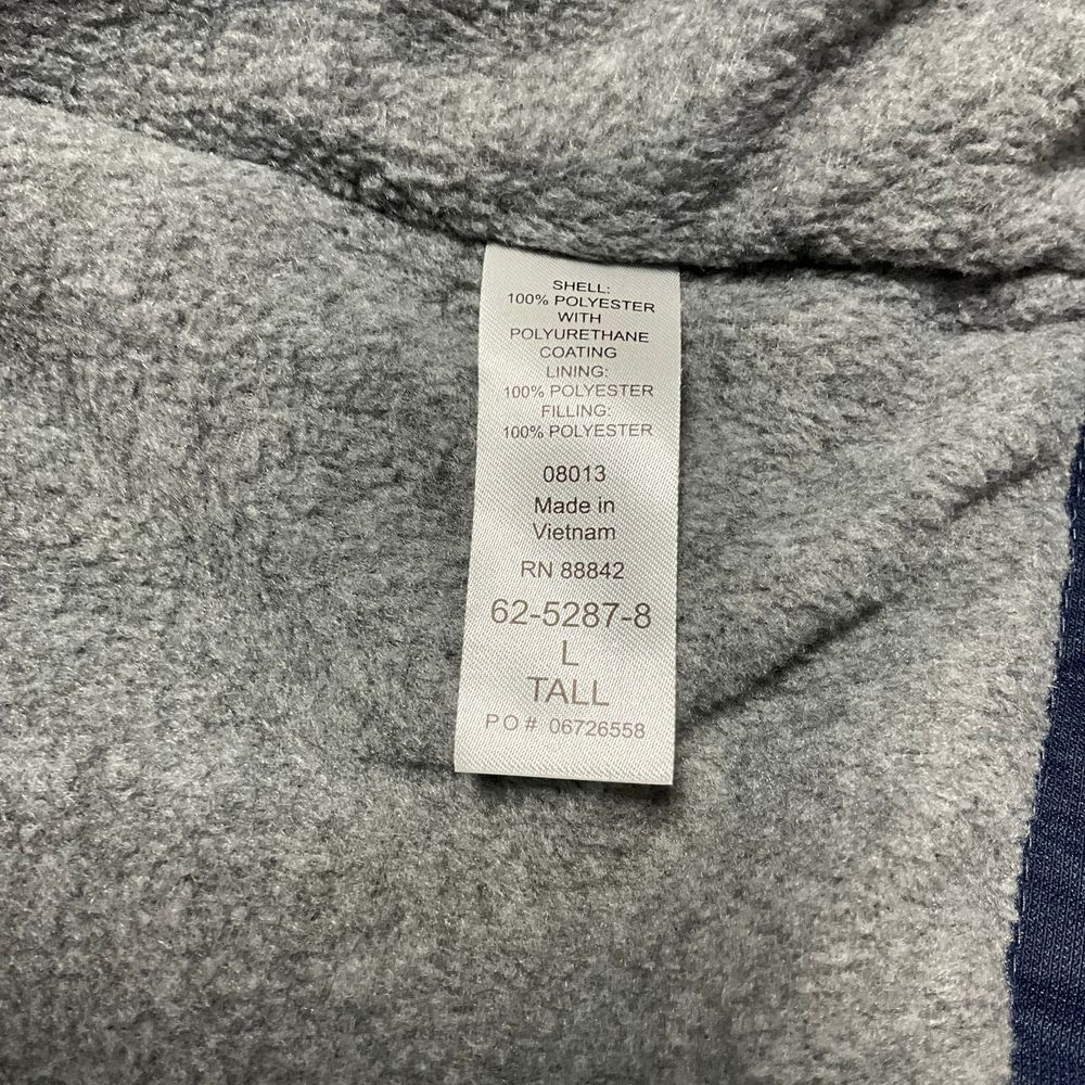 Boulder Creek Navy Blue Winter Parka Fleece Lined Utility Jacket Mens Tall L - Picture 5 of 10